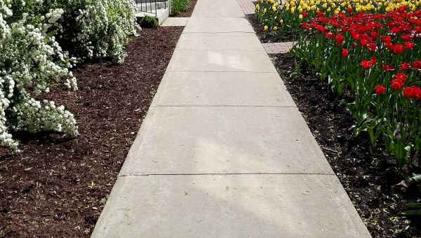 Cement Sidewalk Installation in Zionsville